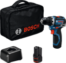 Bosch GSR 12V-32 SOLO ACCUSCHROEFBOORMACHINE  TAS - 2X GBA 12V 2,0 Ah