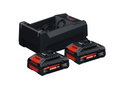 Bosch EXPERT EXBA18V-40 2×4,0Ah + GAL 12V/18V-80 Starterset - 1600A0373J