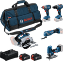 Bosch Set met 5 18V Machines GSR+GDX+GKS+GOP+GST - 0615A500BV